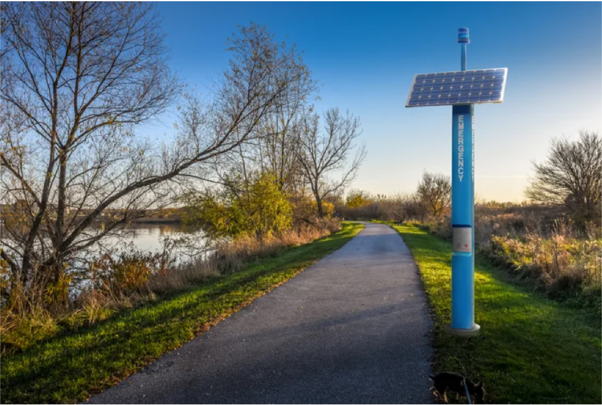 wireless blue light tower