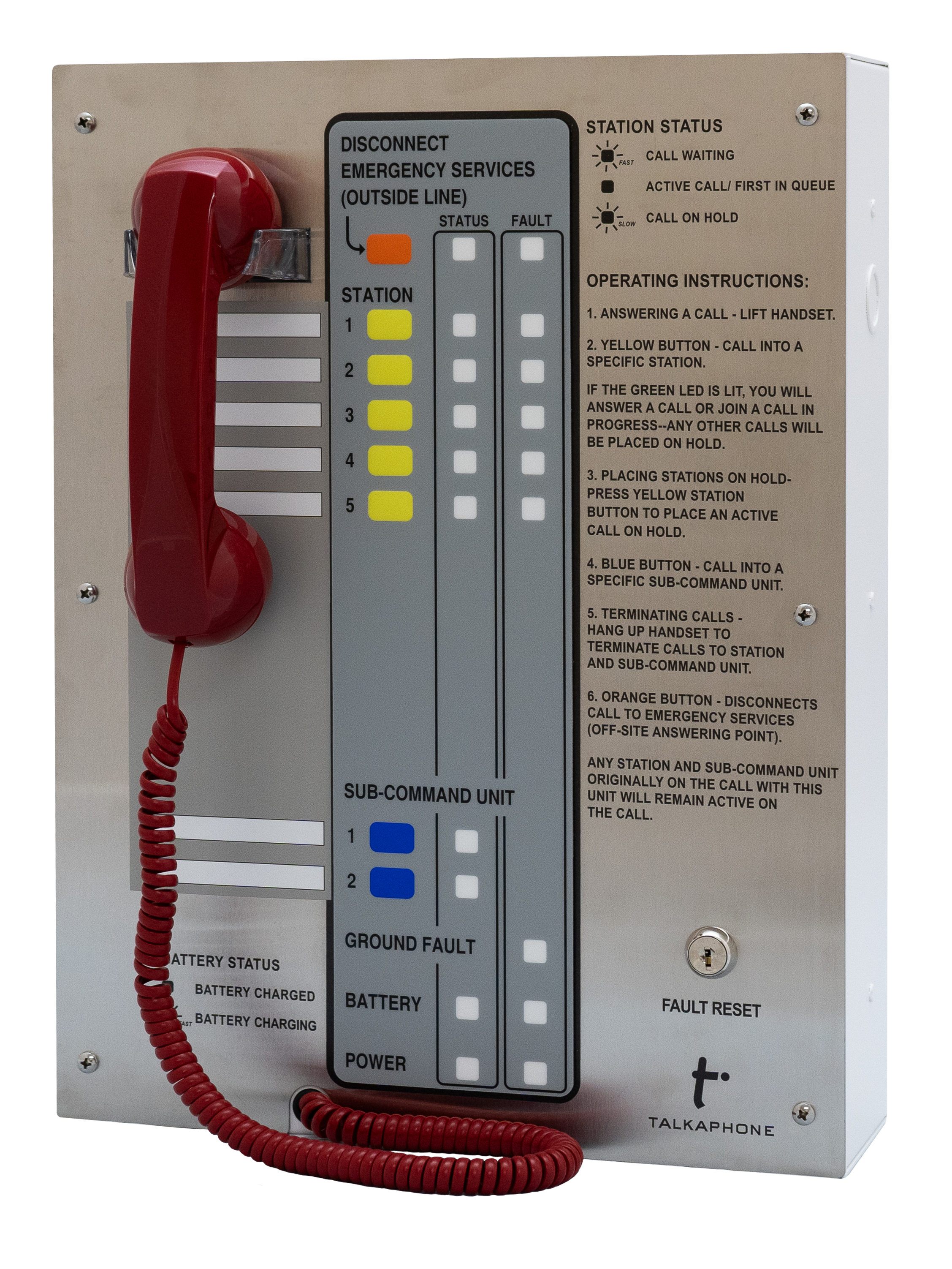 Area of Refuge Fixed 5-Station Analog Command Unit